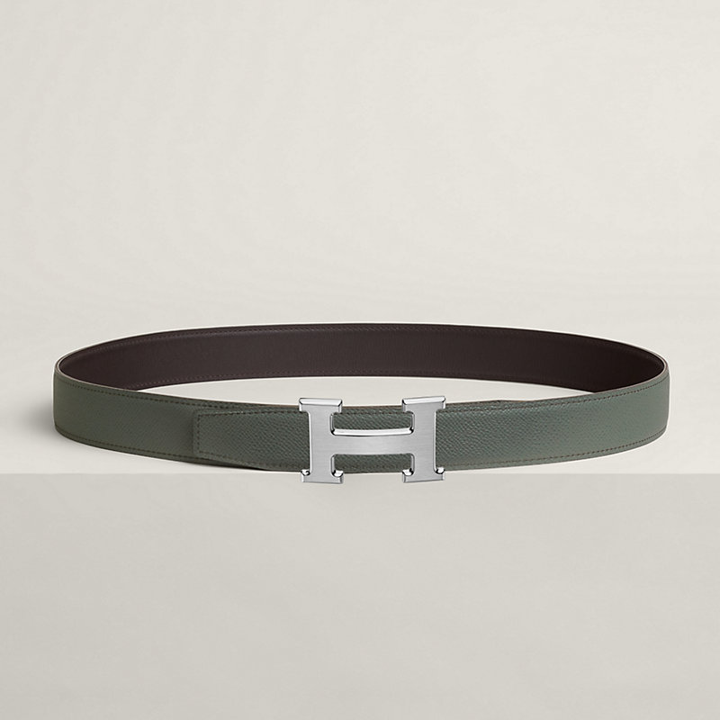 H belt buckle & Reversible leather strap 32 mm | Hermès USA