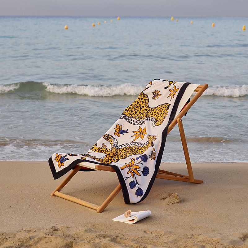 Leopards beach towel | Hermès Canada