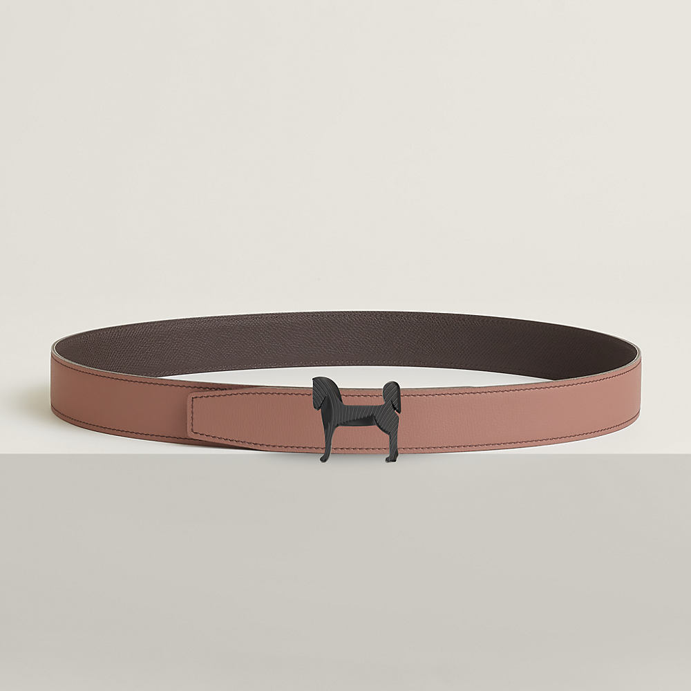 Panache Zebre belt buckle & Reversible leather strap 32 mm