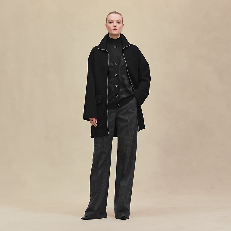 Short coat - Black | Hermès USA