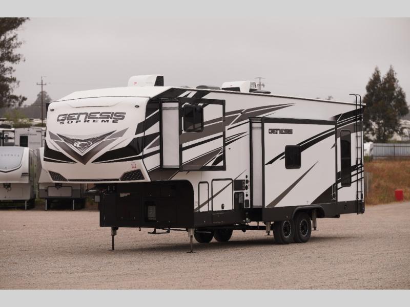 New 2025 Genesis Supreme 3416TS Toy Hauler Fifth Wheel at Trailer