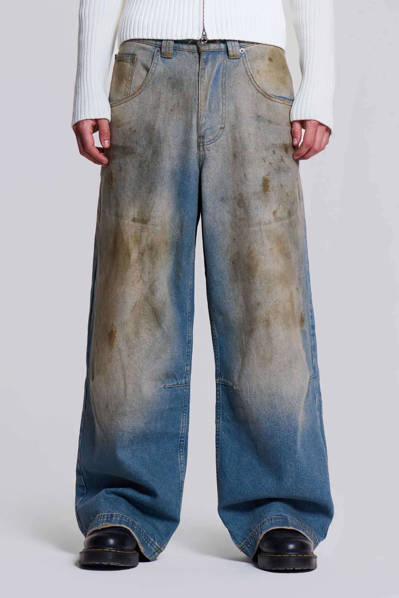 Shop Mud Wash Colossus Jeans | Jaded London | Clothing