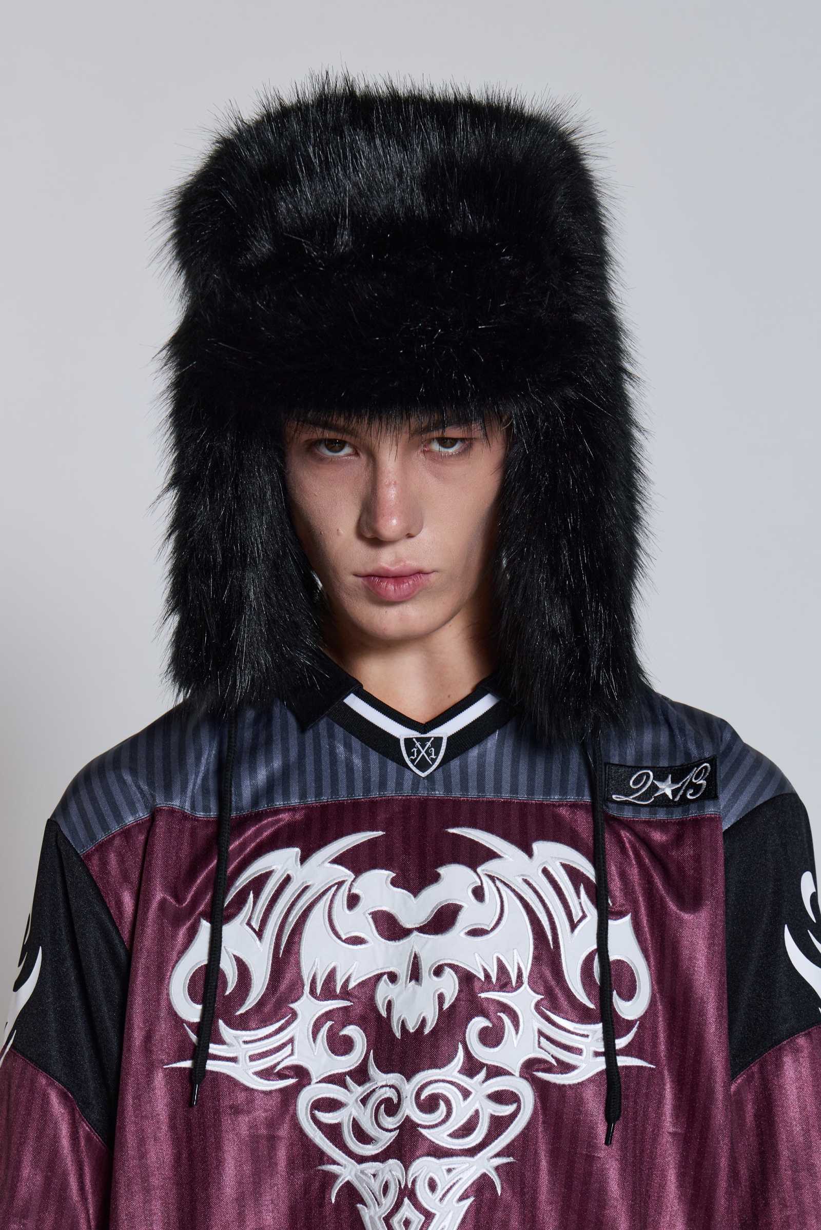 Black Faux Fur Trapper Hat | Jaded London | Clothing