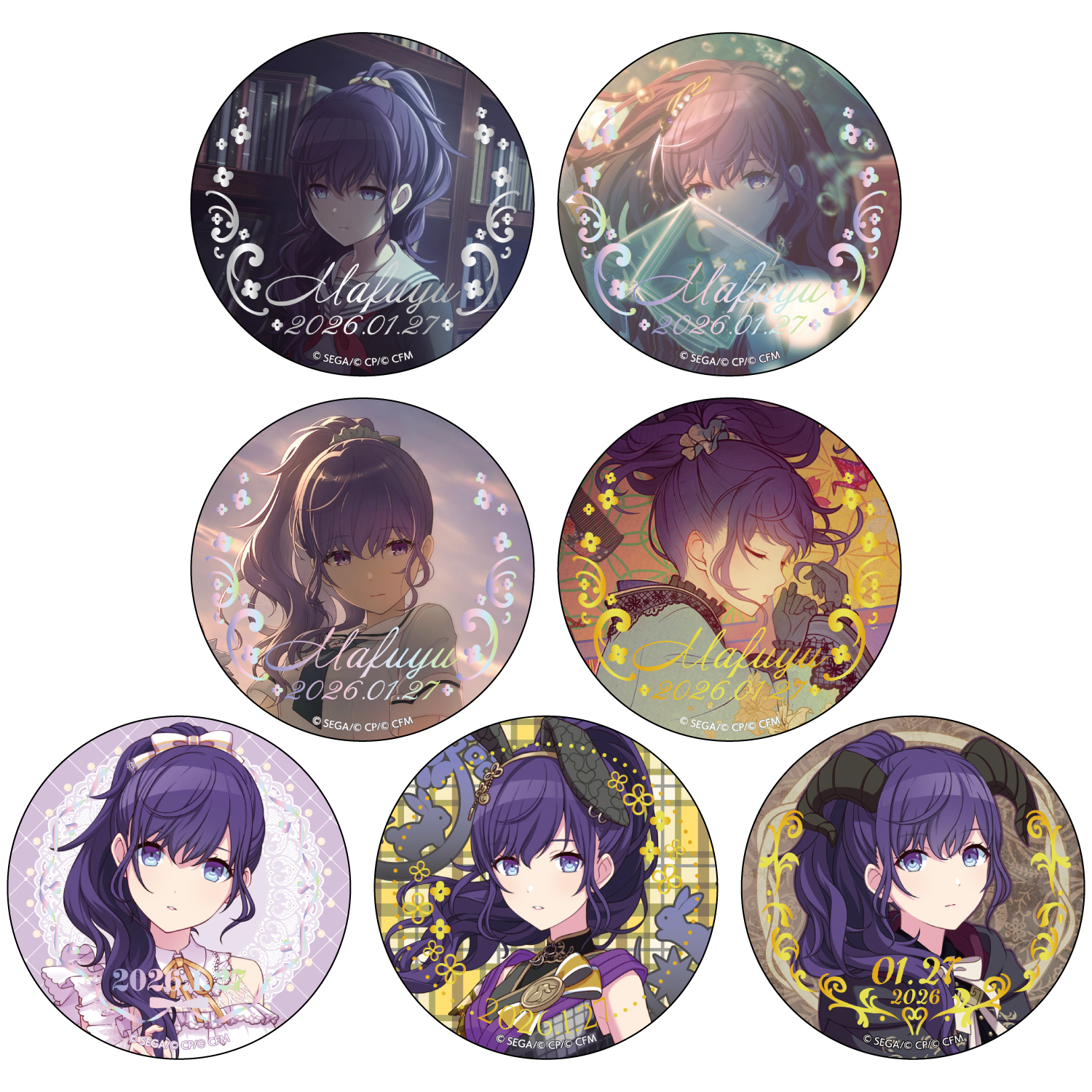 プロセカ セカライ1st 缶ミラー ニーゴ 朝比奈まふゆ プロジェクト