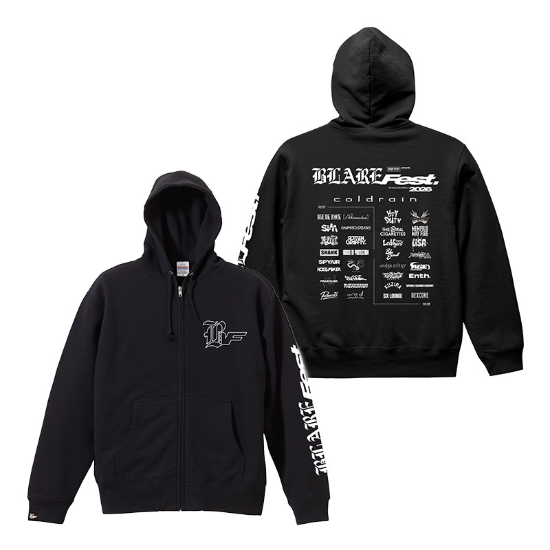 BLARE FEST. 2026 ZIP UP HOODIE - BLARE FEST. 2026