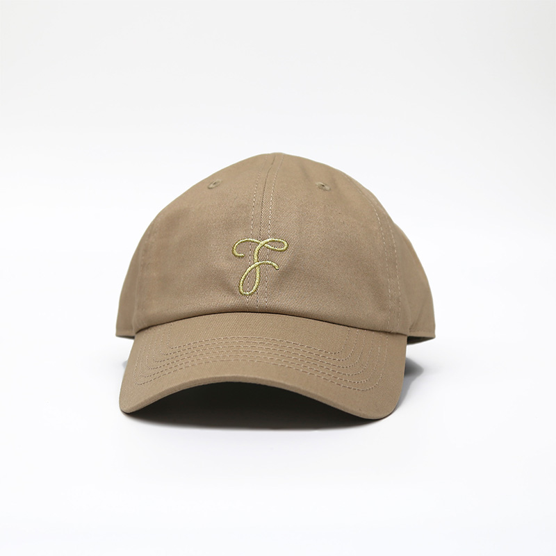 F」キャップ（ベージュ・深め） - ec board FUMIYA FUJII OFFICIAL