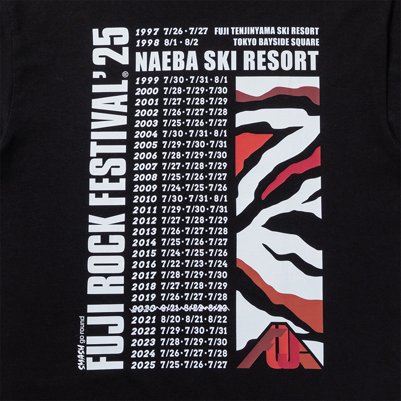 FUJI ROCK '25 ヒストリーTシャツ - FUJI ROCK FESTIVAL OFFICIAL