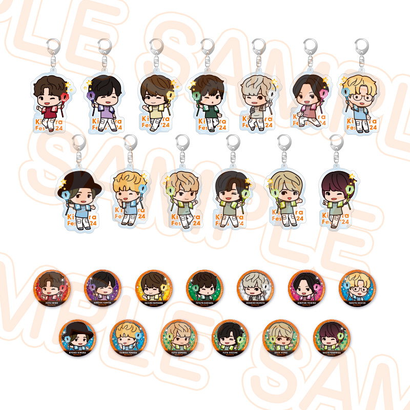 アクリルキーホルダー＆ホログラム缶バッジセット - Kiramune Official