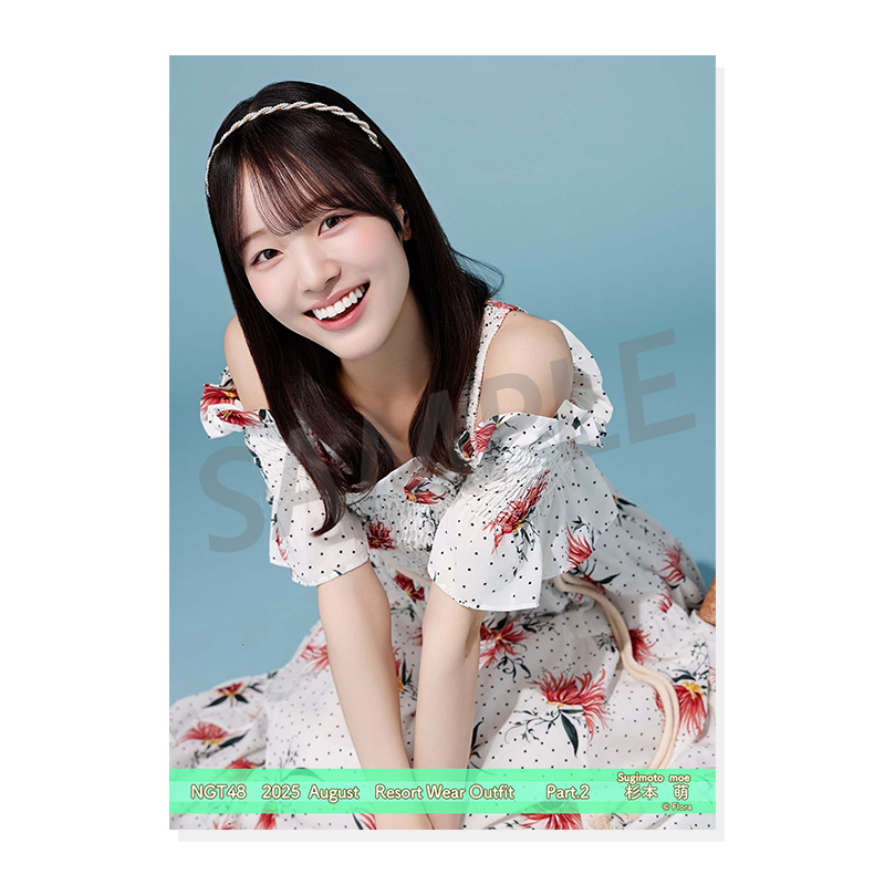 2025年8月度 個別生写真5枚セット Vol.2/Part2 杉本萌【L判サイズ