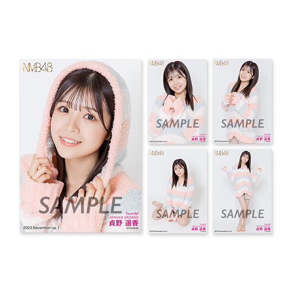 個別生写真5枚セット 2023.November Vol.2 貞野遥香(TeamM) - NMB48