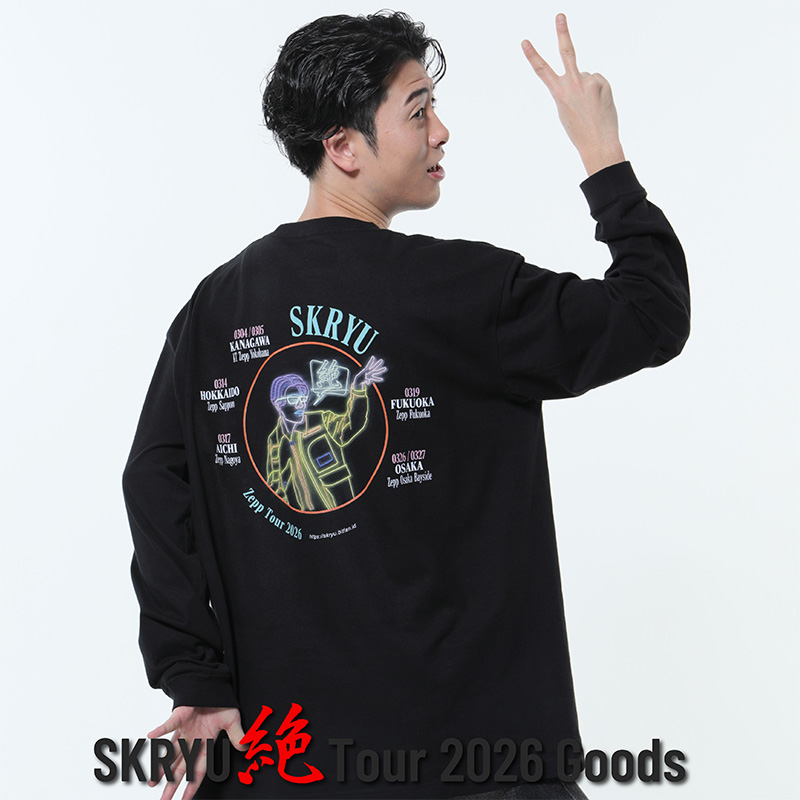 ネオンロングスリーブTシャツ [ブラック] - SKRYU Official Goods Store