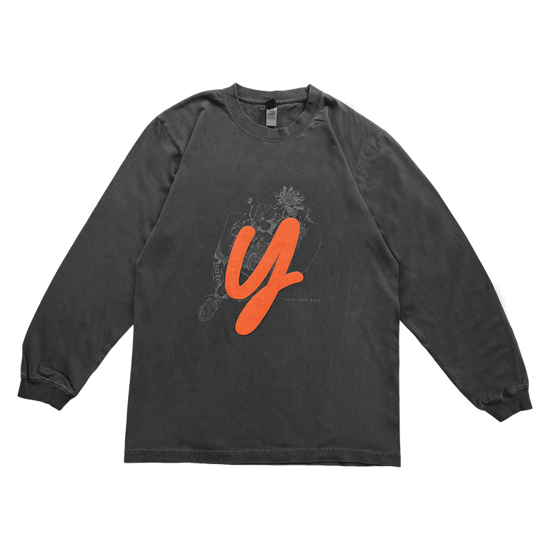 YUURI ASIA TOUR Puff Print Long T-shirt - 優里 Official Goods Store