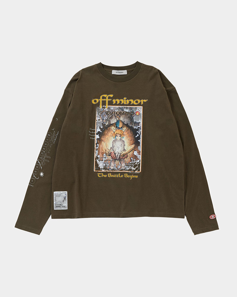 ZUTOMAYO CARD3 Long Tee A (Brown) - ZUTOMAYO MART