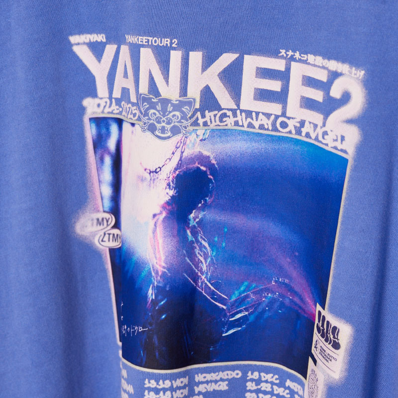YAKIYAKI YANKEE TOUR2 Tee (Steel Blue) - ZUTOMAYO MART