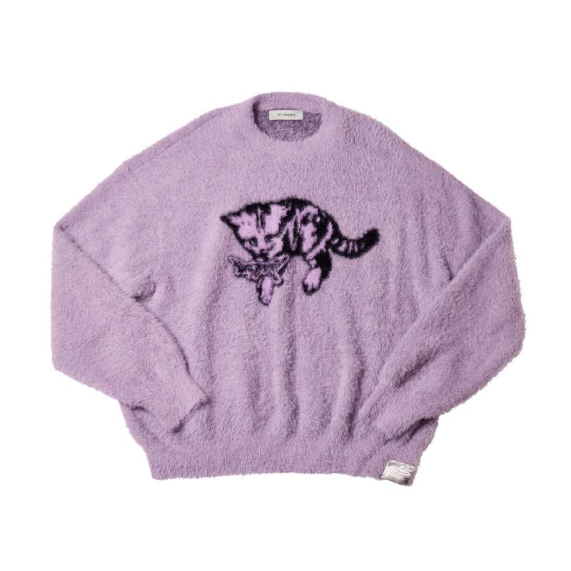 SUNANEKO Mohair Touch Knit (Lavender) - ZUTOMAYO MART