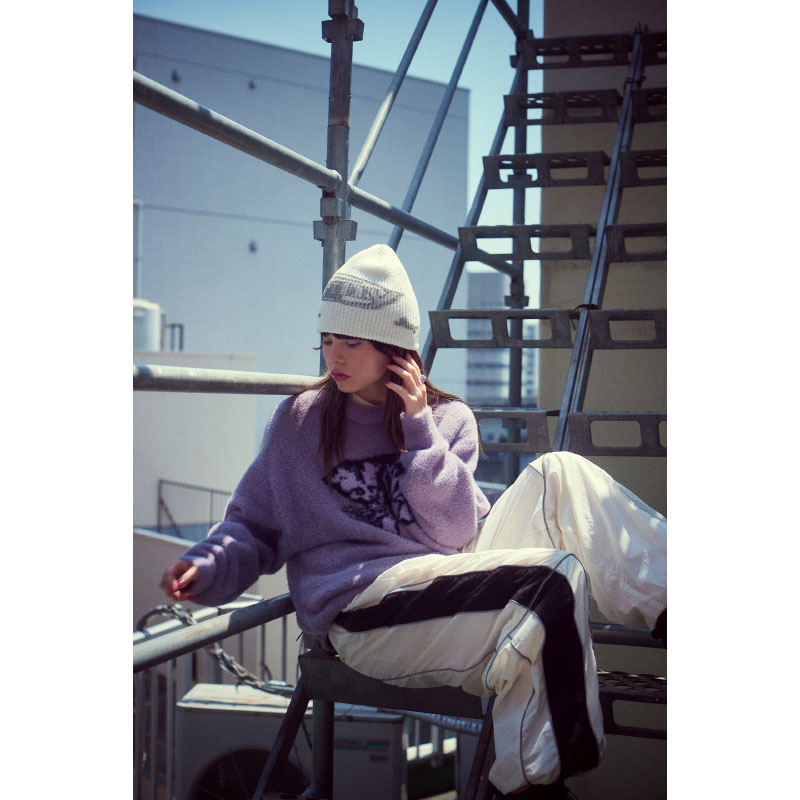 SUNANEKO Mohair Touch Knit (Lavender) - ZUTOMAYO MART