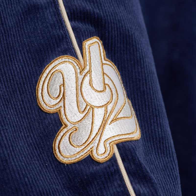 Corduroy Wappen Jacket (Navy) - ZUTOMAYO MART