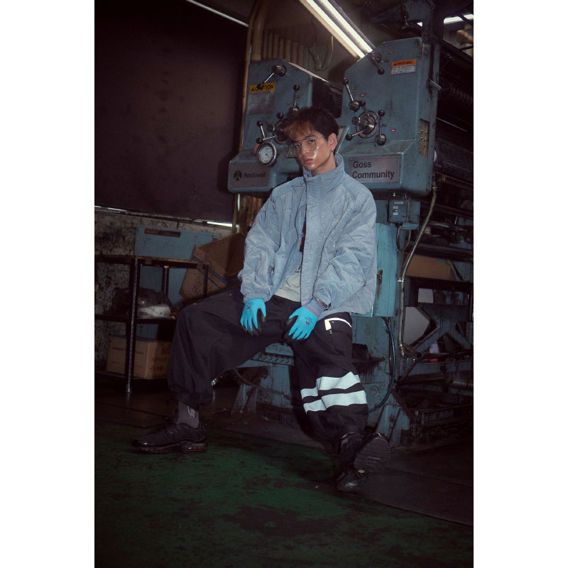 SNNK Quilted Jacket (Blue Gray) - ZUTOMAYO MART