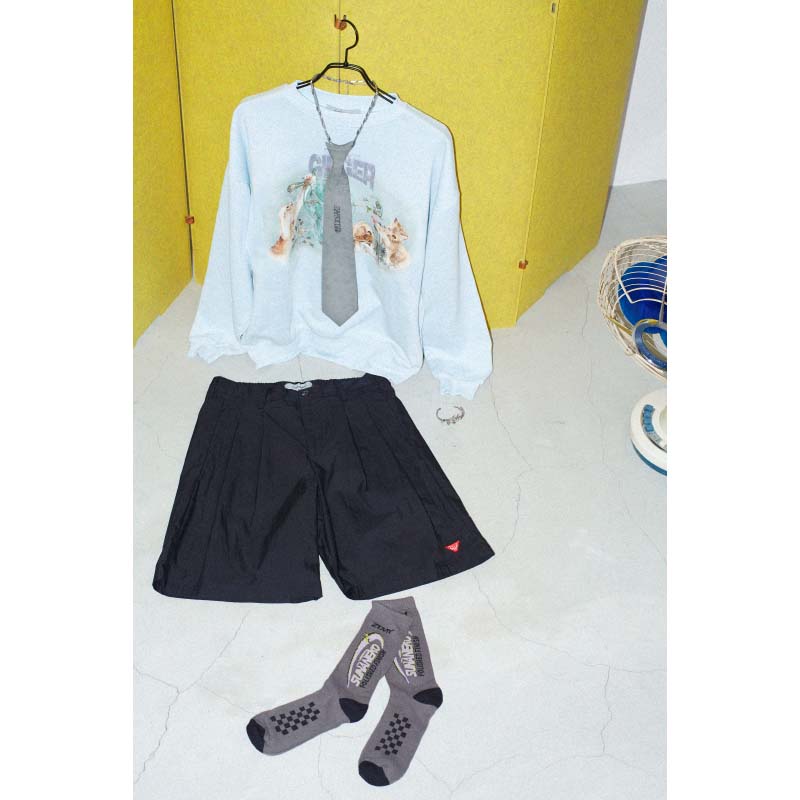 GINGER STRINGS Vintage Trainer (Milky Blue) - ZUTOMAYO MART