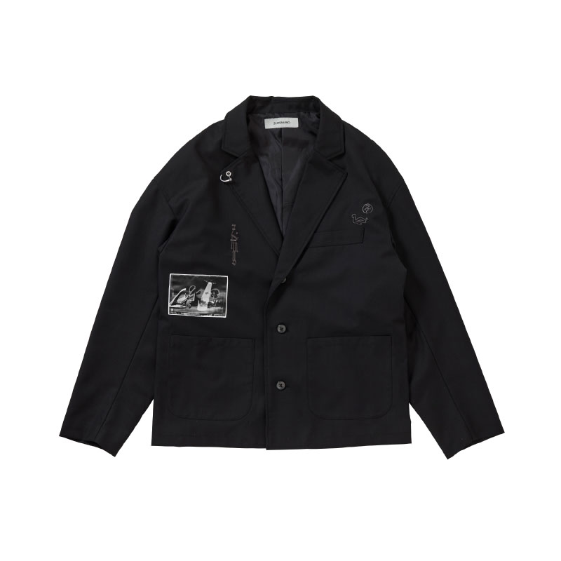STAY FOOLISH Jacket (Black) - ZUTOMAYO MART