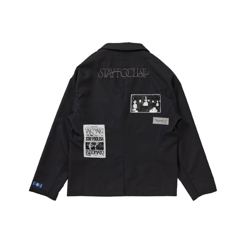 STAY FOOLISH Jacket (Black) - ZUTOMAYO MART