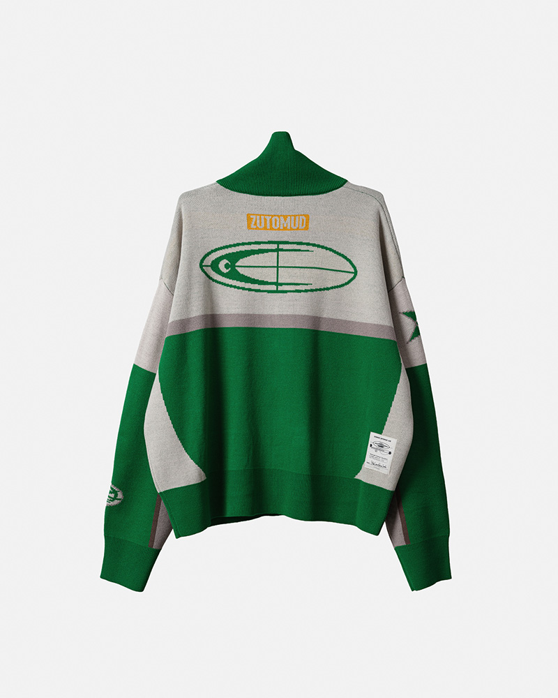Full Zip Knit Jersey (Green) - ZUTOMAYO MART