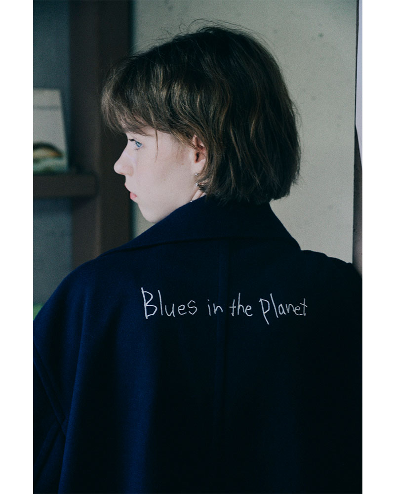 Blues in the P-Coat (Navy) - ZUTOMAYO MART