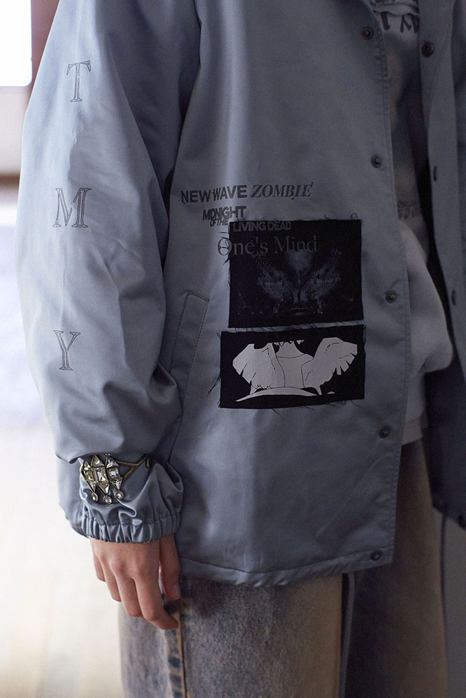 MADNIGHT Coach Jacket (Ice Gray) - ZUTOMAYO MART