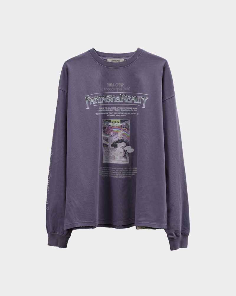 ZUTOMAYO CARD4 Long Tee A (Vintage Purple) - ZUTOMAYO MART