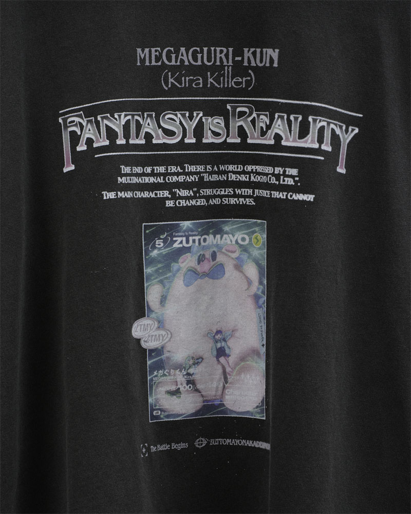 ZUTOMAYO CARD4 Long Tee B (Vintage Black) - ZUTOMAYO MART