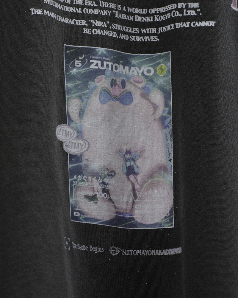 ZUTOMAYO CARD4 Long Tee B (Vintage Black) - ZUTOMAYO MART