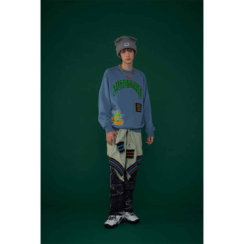 ZUTOMAYO MokoMoko Sweat A (Sky Gray) - ZUTOMAYO MART