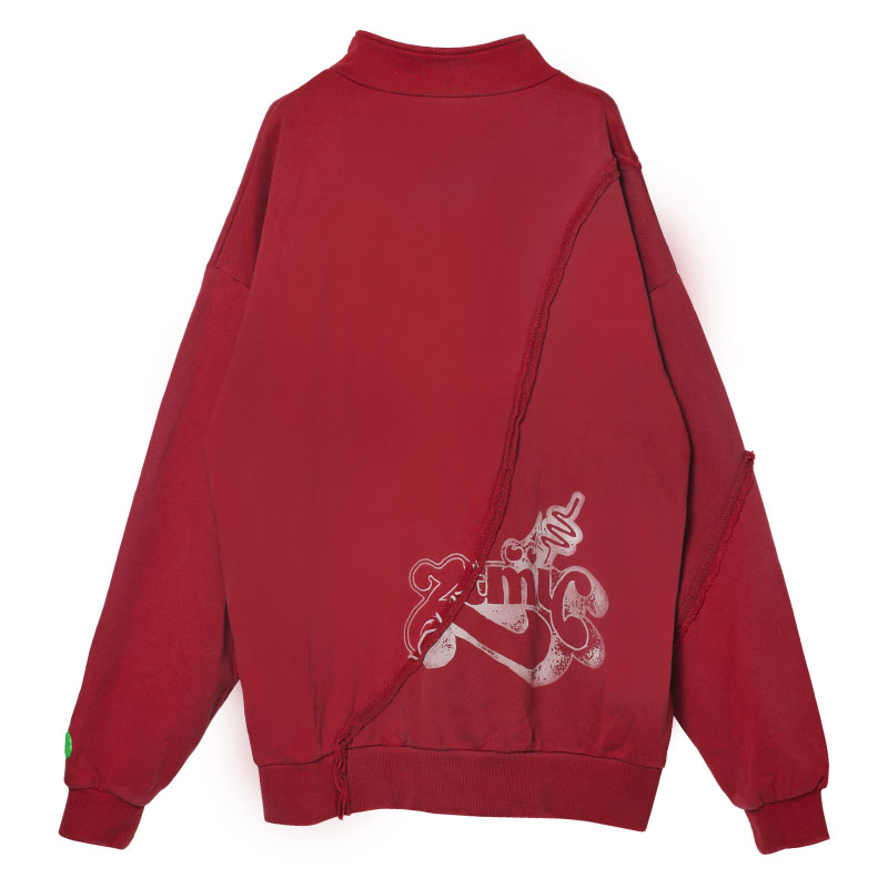 Half Zip Sweat (Red) - ZUTOMAYO MART