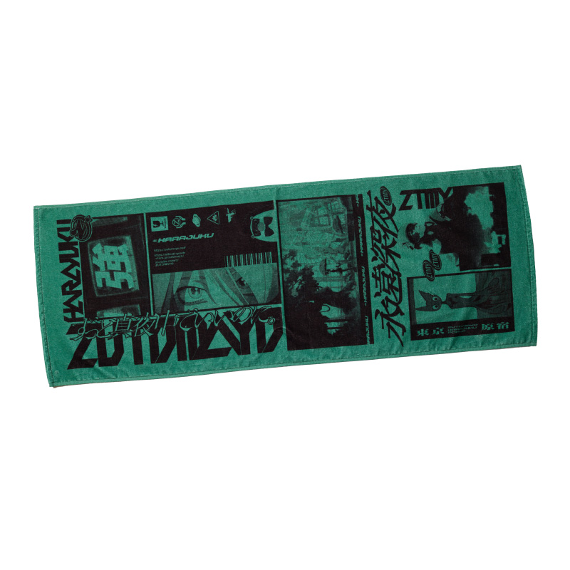 ZTMY HARAJYUKU TOWEL (Green) - ZUTOMAYO MART
