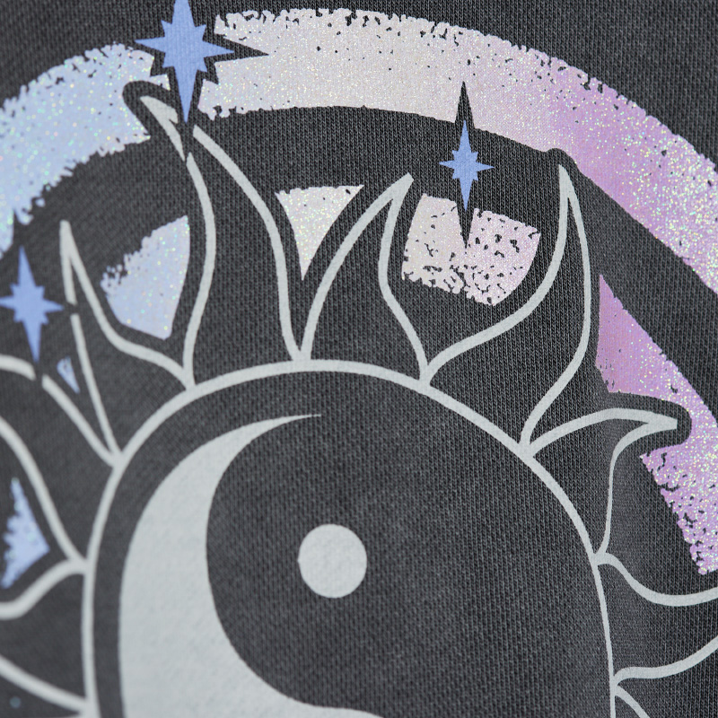 陰陽 Vintage Zipup Hoodie (Gray) - ZUTOMAYO MART