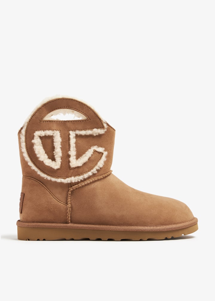 UGG x TELFAR Logo mini boots for Women - Brown in UAE | Level Shoes