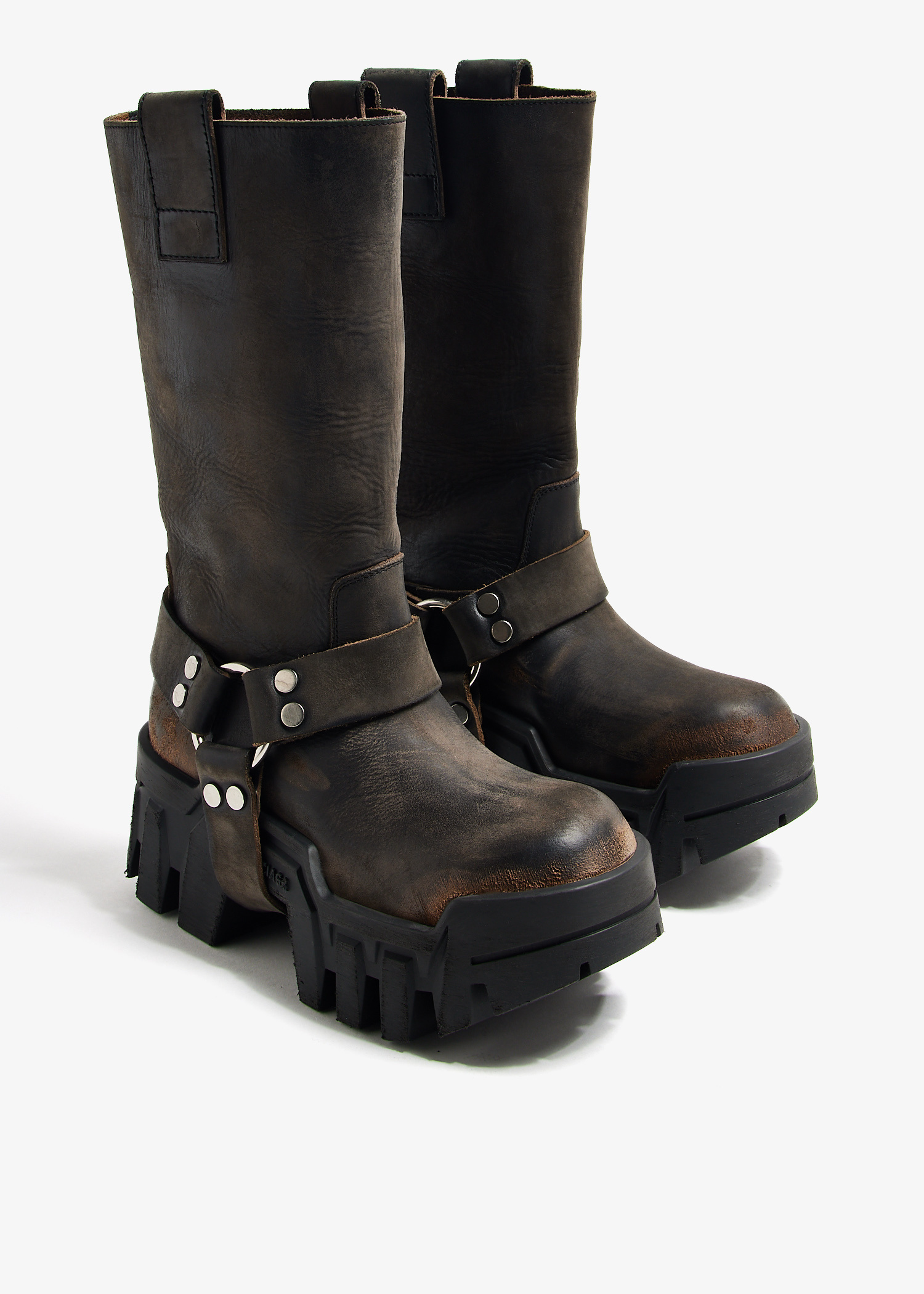 Balenciaga Bulldozer Harness boots for Women - Black in UAE