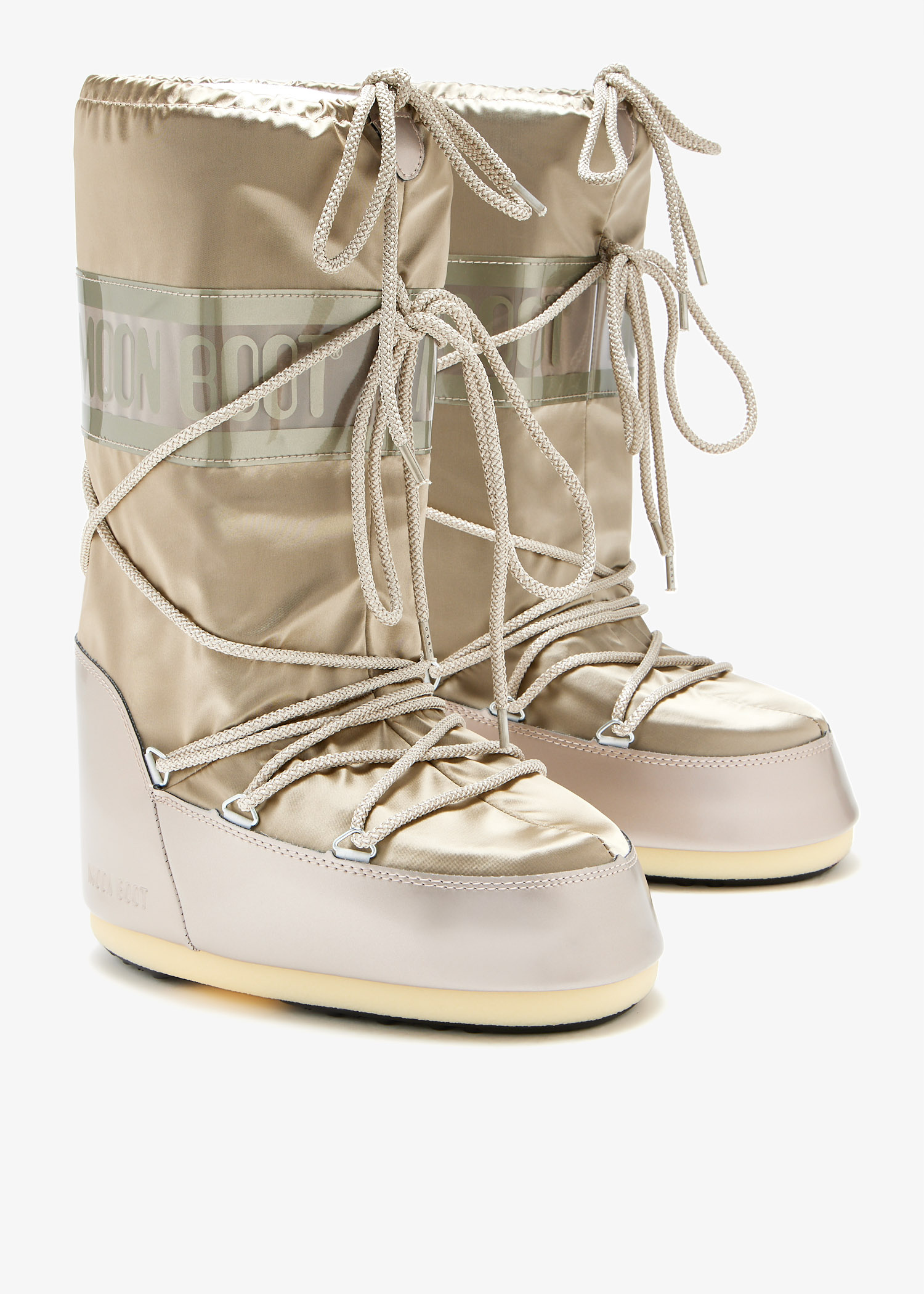 Moon Boot Icon Glance boots for Women - Gold in UAE | Level Shoes