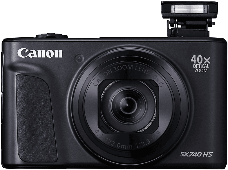 CANON POWERSHOT SX 740 HS Digitalkamera Schwarz, 40fach opt. Zoom