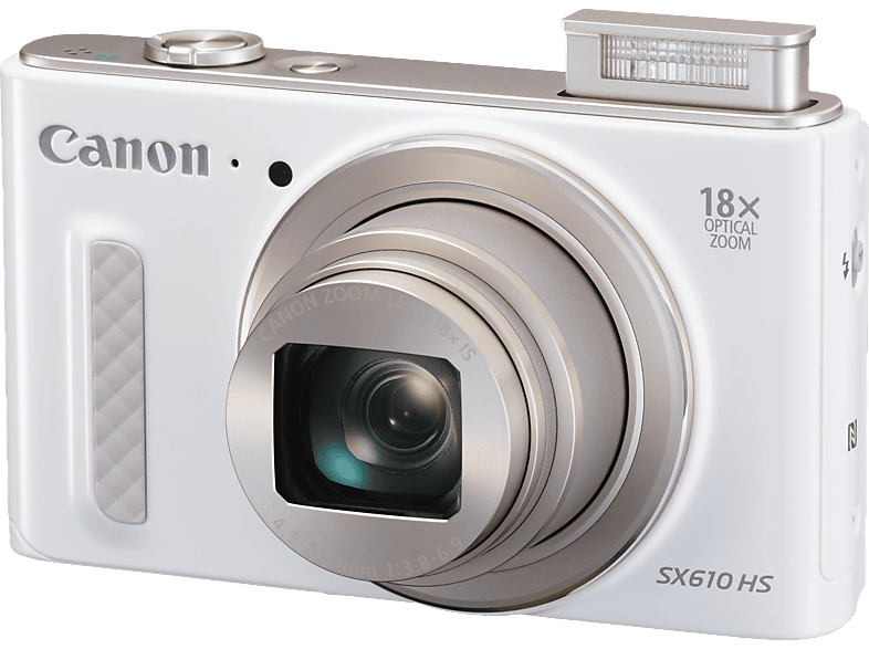 CANON Power Shot SX610 HS Kompaktkamera Weiß, 18x opt. Zoom, sRGB