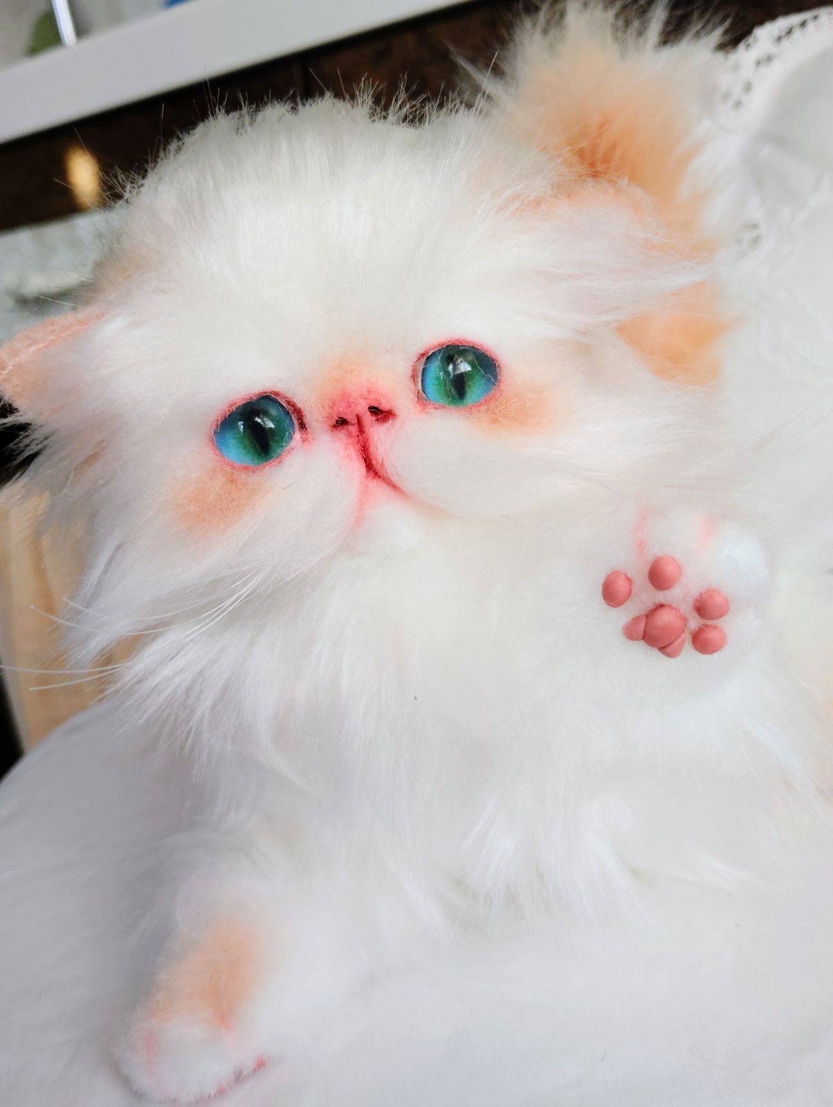 エキゾチックロングヘア子猫ちゃん♡アートドール♡ぬいぐるみ♡大きめ