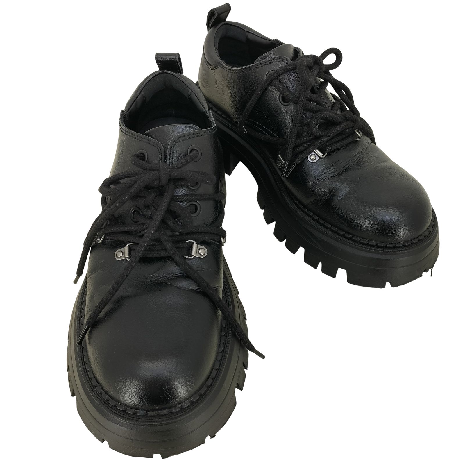 ザラ ZARA マルチレースチャンキーシューズ メンズ 43 - メルカリ