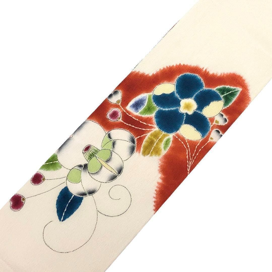 名古屋帯 作家物 美しい辻が花絞り 乳白色 O-3384 - メルカリ