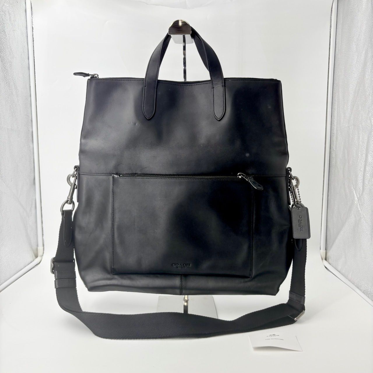 COACH COACH 2WAY フォルド オーバー トートバッグ ヘリテージウェブ