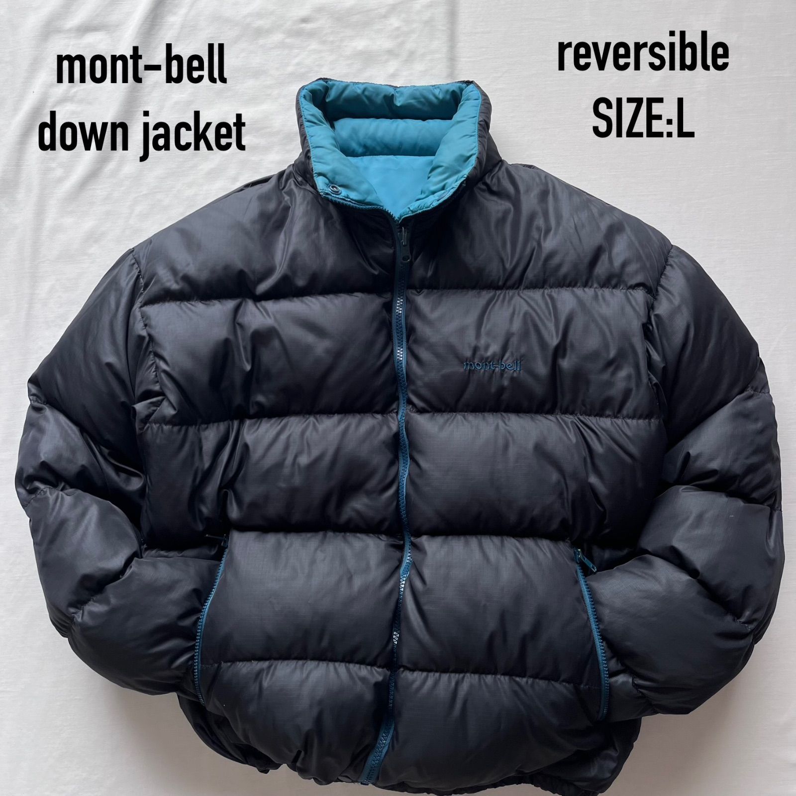 mont-bell モンベル ダウンジャケット リバーシブル オールド Lサイズ