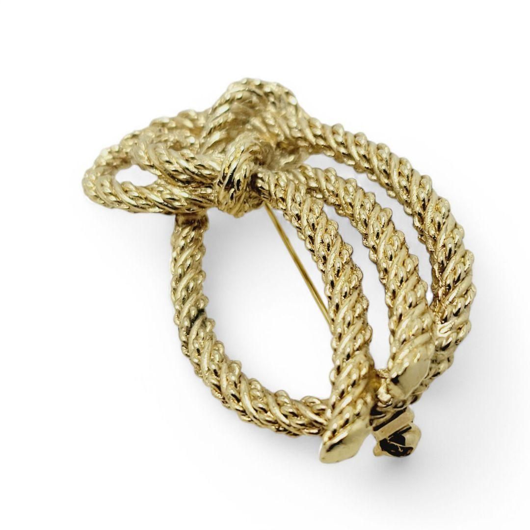 アンアン様 Christian Dior ブローチ ロープ ノット ゴールド