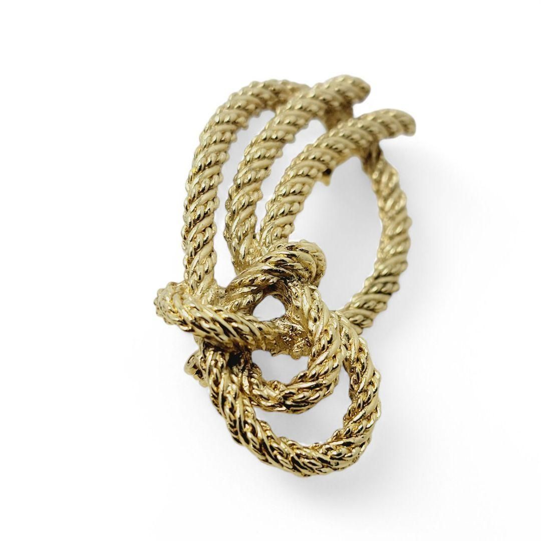 アンアン様 Christian Dior ブローチ ロープ ノット ゴールド