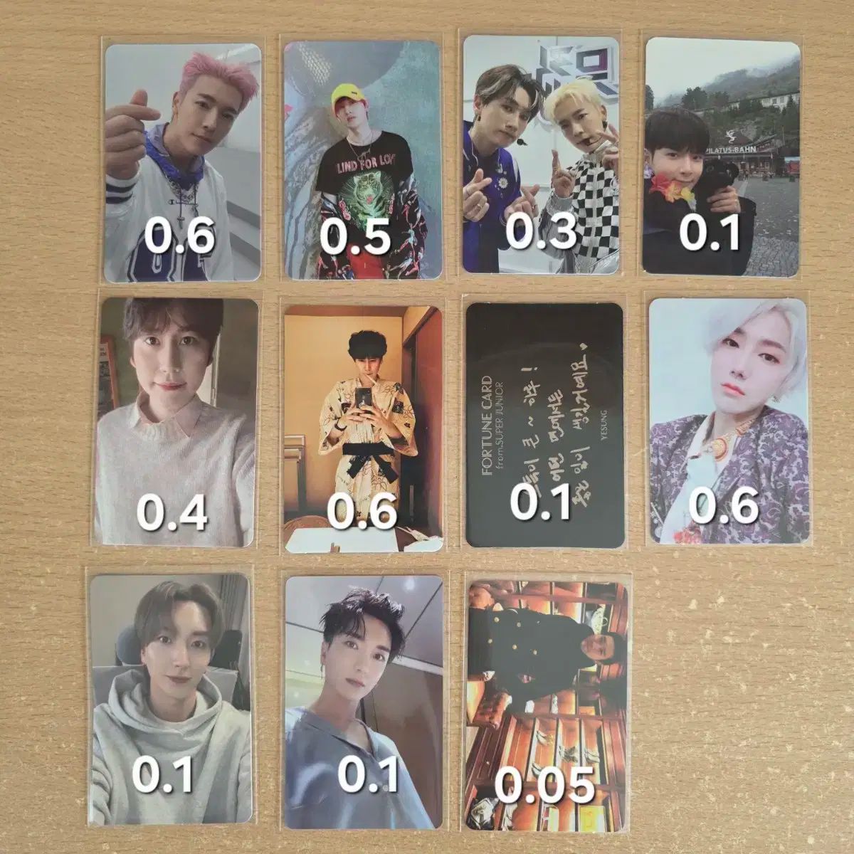 SUPERJUNIOR ドンヘ ウニョク 公式 トレカ 貴重 あり セット