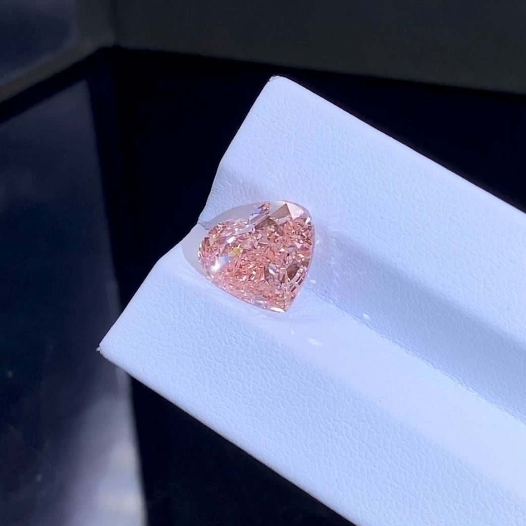 6.01ct VS1 Fancy Vivid Pink ラボグロウンダイヤモンド ルース