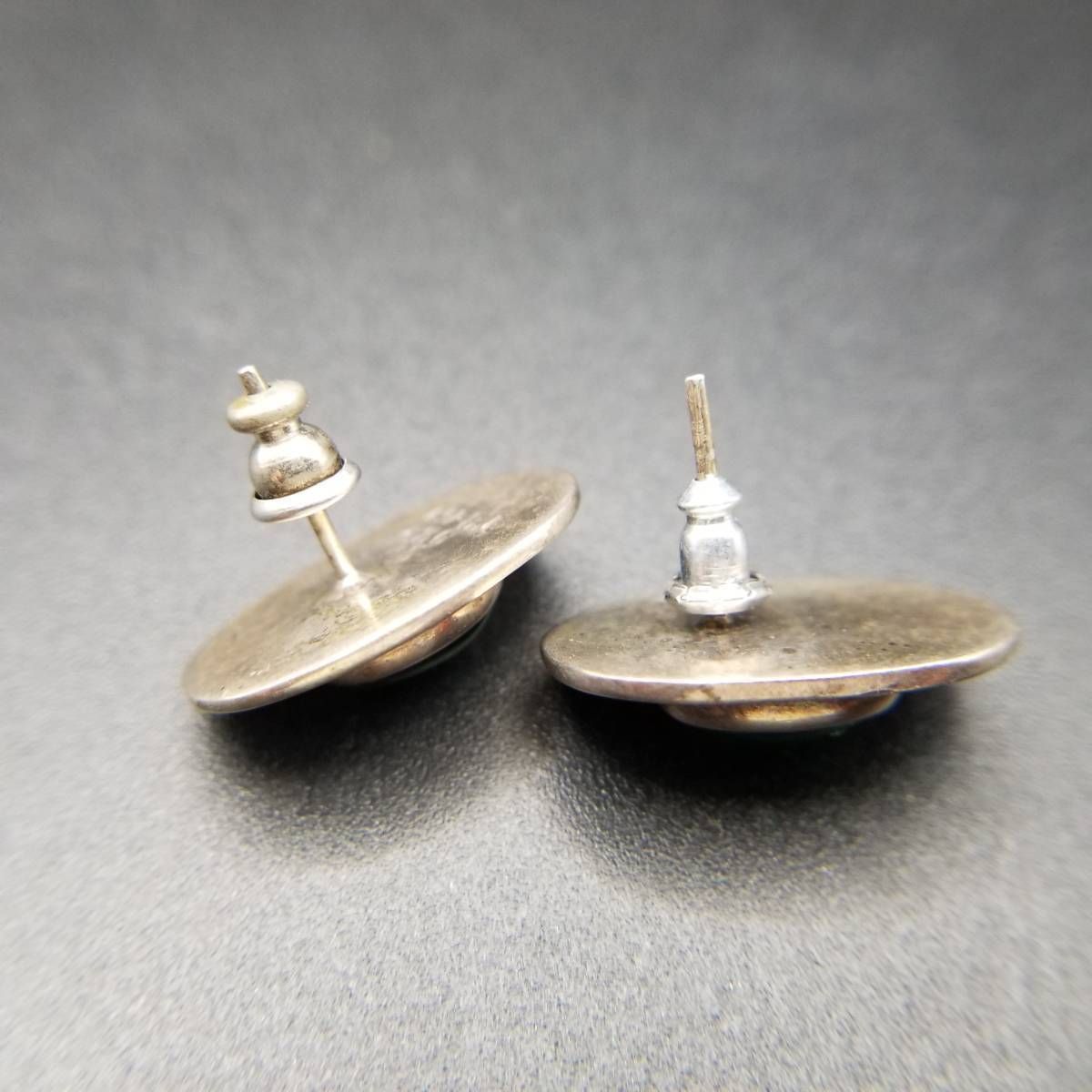 メキシコ タスコ製 TAXCO シルバー925 八の字デザインピアス/軽研磨